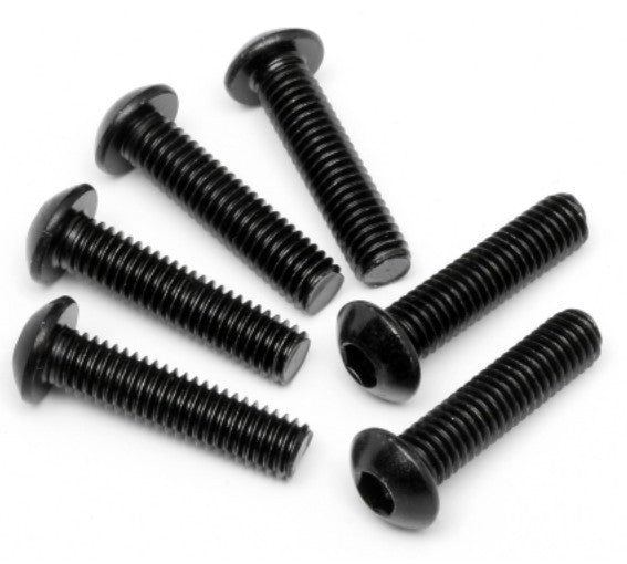 Firgelli Robots Pan-head Hex Socket Screw - M4 * 6 ~ 50 Grade 10.9 Black Color