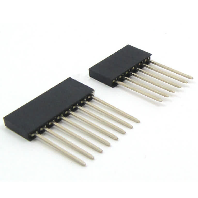 Firgelli Robots 2.54mm Female Snap Header - Single Row/Pin: 4~40/ EXTRA LONG PIN: 11mm