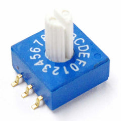 Firgelli Robots 3:3 Through-hole Rotary / SMD DIP Switch - 16 Position Shaft Type