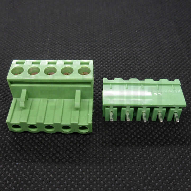 Firgelli Robots 2EDG Screw Terminal Block Connectors in Pair - Pitch: 5.08mm - Straight Pin