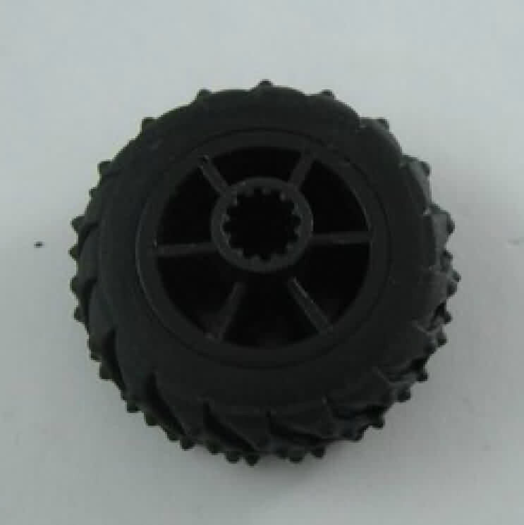 Firgelli Robots Servo-operated Solid Rubber Wheel - OD: 37mm