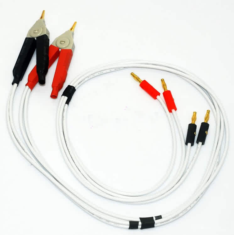 Firgelli Robots Kelvin Clips with 4mm Banana Plug Test Lead Set