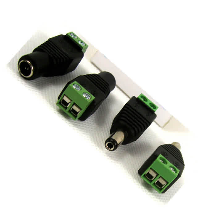 Firgelli Robots 5.5*2.1mm Solderless Male / Female DC Barrel Jack