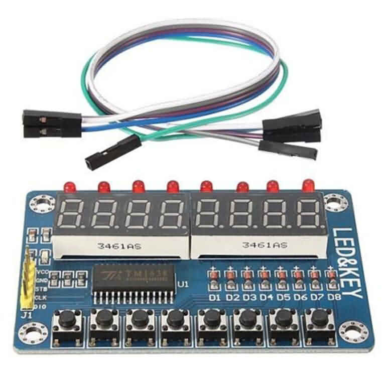 Firgelli Robots 7-segment 8-digit LED Display Drive Kit - Common Cathode