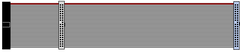 Ribbon cable with 3 connectors