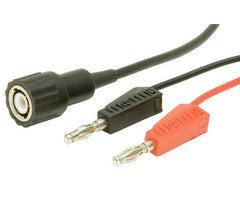 Male BNC Connector with Stackable 4mm Banana Plug Test Lead