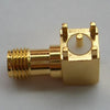 Firgelli Robots RP SMA Connector with Center Male Pin - Right Angle PCB Mount
