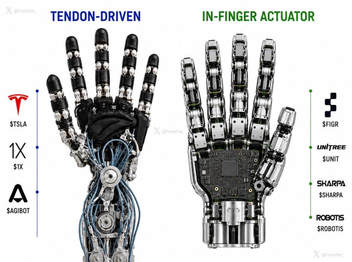 Tendon-Driven Hands vs In-Finger Actuators: The Open Question in Humanoid Hardware