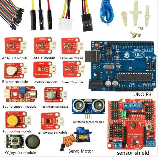Firgelli Robots Ardublock Kit - A graphic programming kit for Arduino