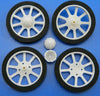 Firgelli Robots Sponge Tire Nylon Hub Wheel for RC Plane / OD: 60mm