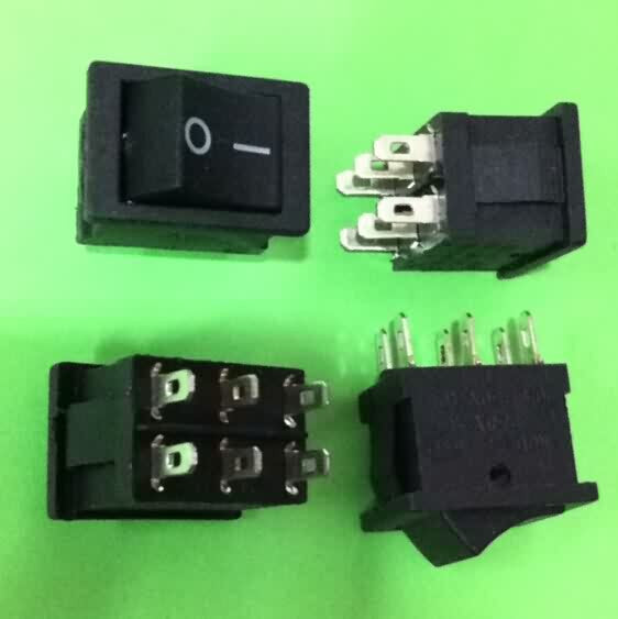 Firgelli Robots Rocker Switch: 6-Pin / DPDT / 6A
