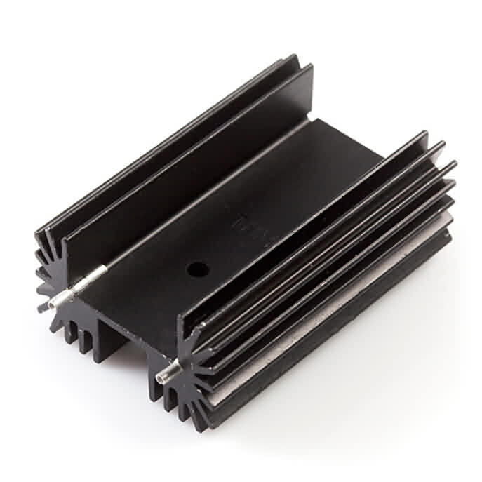 Firgelli Robots High Power Extruded Heat Sink with Large Radial Fins and Straight Pins