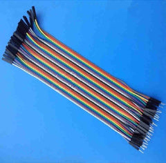 40 Pin Paralled Rainbow Cable with Housing - Pitch: 2.54mm / F-F / F-M