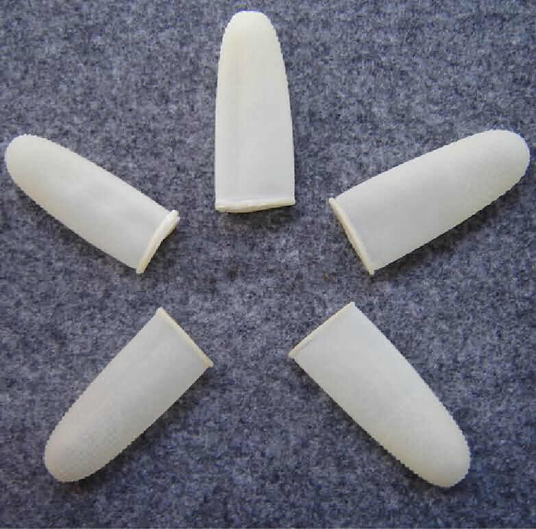 Firgelli Robots Latex Finger Glove Kit- Ivory white
