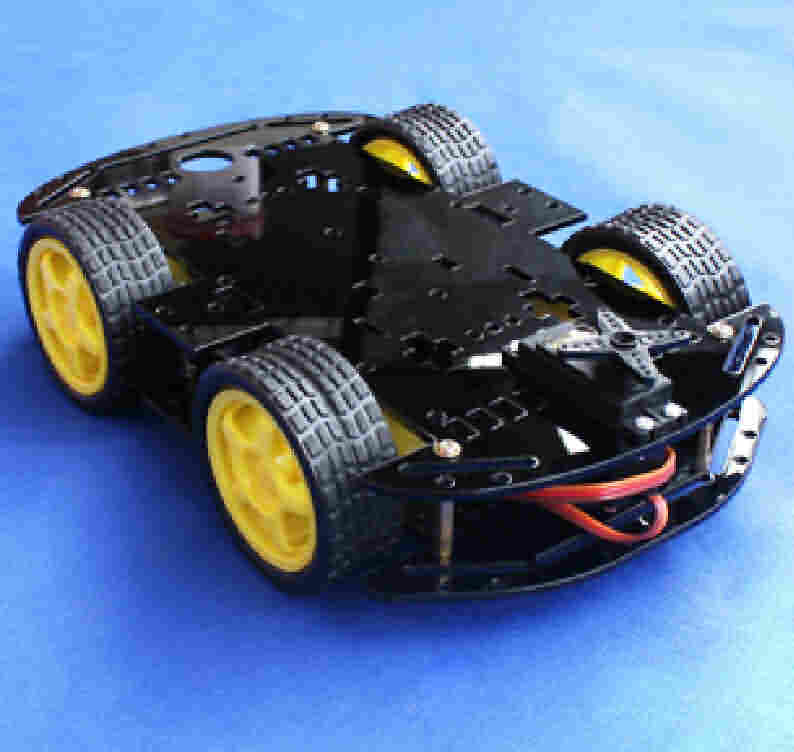 Firgelli Robots 2-Deck 4-Wheel Robotic Chassis Kit