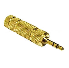6.35mm VS 3.5mm Stereo Plug Convertor - gold-plated