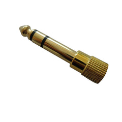 Firgelli Robots 6.35mm VS 3.5mm Stereo Plug Convertor - gold-plated