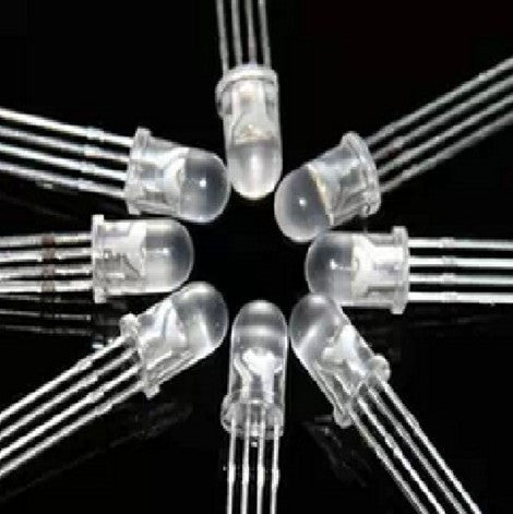 Firgelli Robots Multi-color LED with Clear White Lens - Common Anode - 5 / 8 / 10mm
