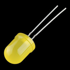 Firgelli Robots Diffused Yellow - Yellow LEDs - Flanged Semi Oval Top 3 / 5 / 8 mm