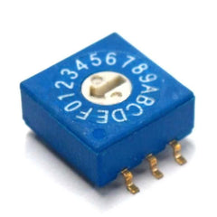 Firgelli Robots 3:3 Through-hole / SMD Rotary DIP Switch - 16 Position Flat Type