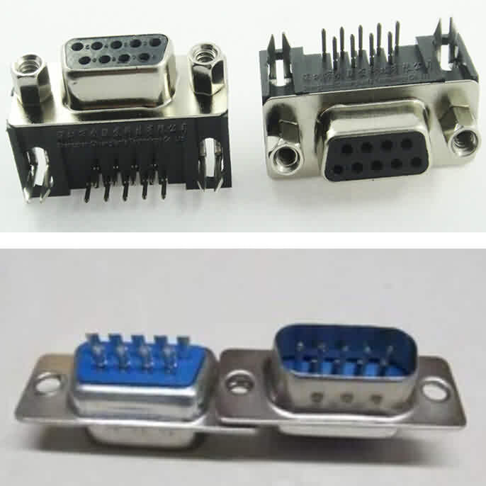 Firgelli Robots 9-Pin RS232 Pin-out - Male / Female --Soldering Type