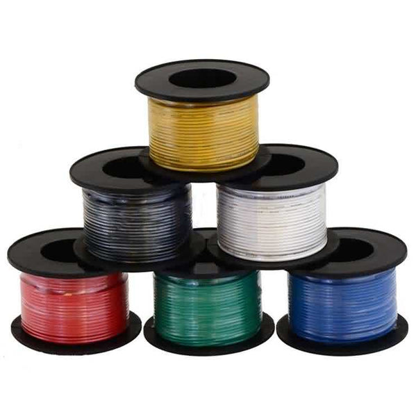Stranded Wire in 6 Colors / AWG:30 / Length: 30 meters (100ft ...