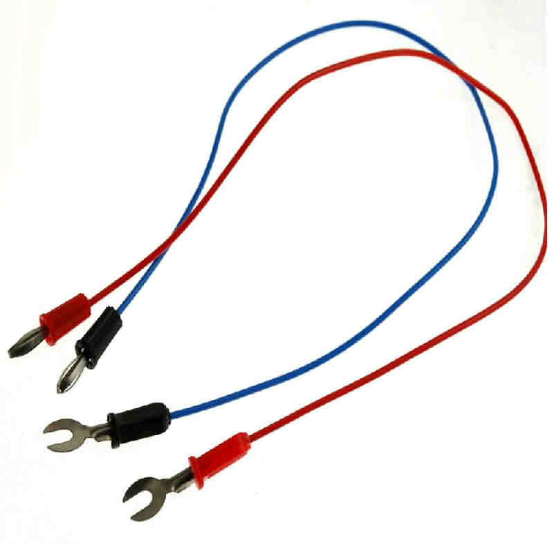 Firgelli Robots Low Current Test lead with Micro Banana Plug and U-shape Connector