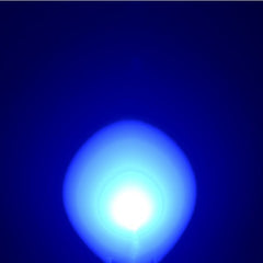 Diffused Blue - Blue LEDs - Flanged Semi Oval Top 3 / 5 / 8mm
