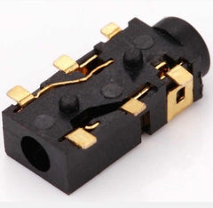 Gold-plated SMD Audio Jack Socket- Hole Dia.: 2.5mm