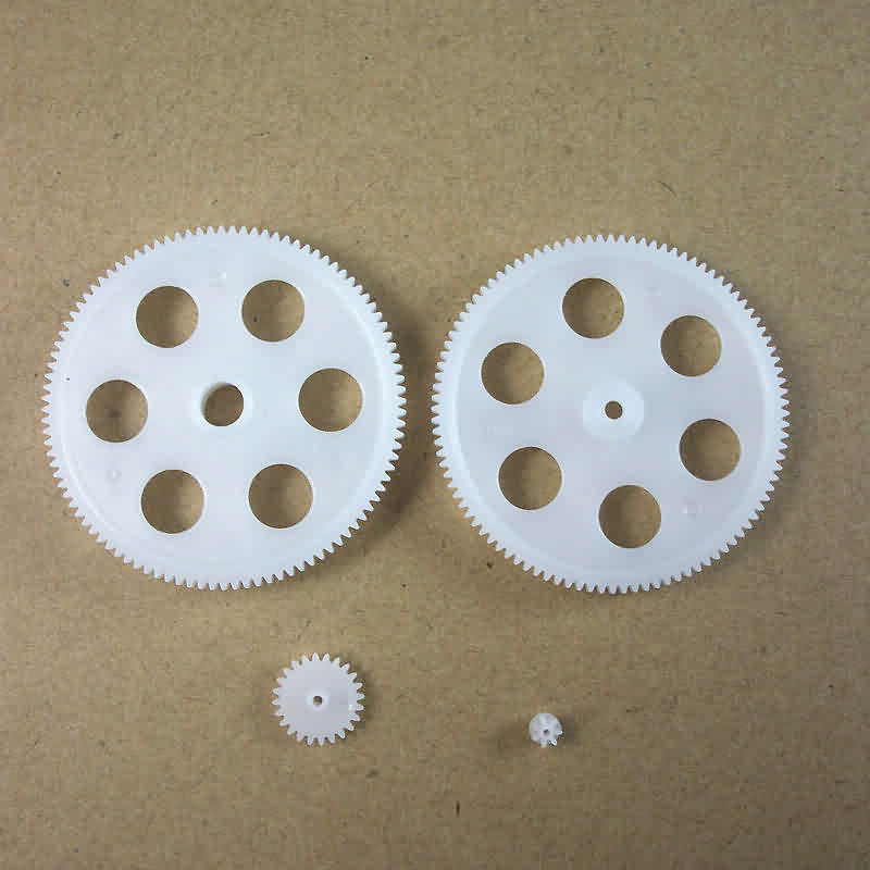 Firgelli Robots Plastic Gear Kit M: 0.4 Teeth: 7 / 24 / 100