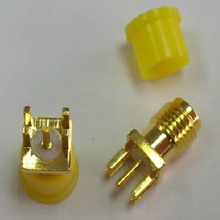 Firgelli Robots RP SMA Connector with Center Male Pin-Vertical PCB Mount